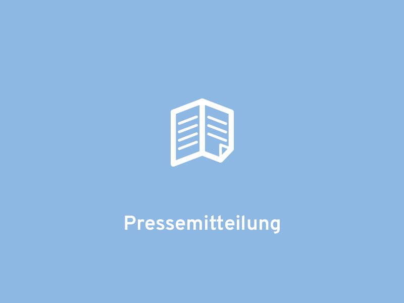 Grafik mit dem Hinweis "Pressemeldung"