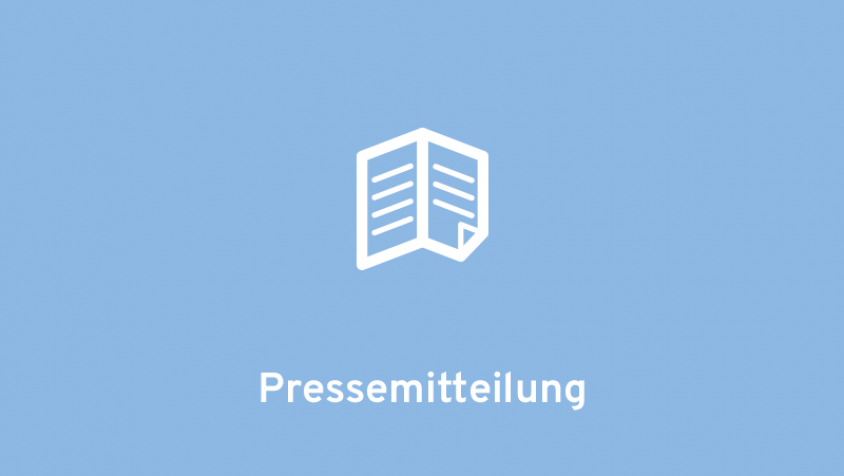 Grafik mit dem Hinweis "Pressemeldung"